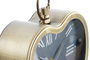 DKD Home Decor Set de Relojes de Sobremesa de Hierro Vintage, Surtido Dorado y Negro