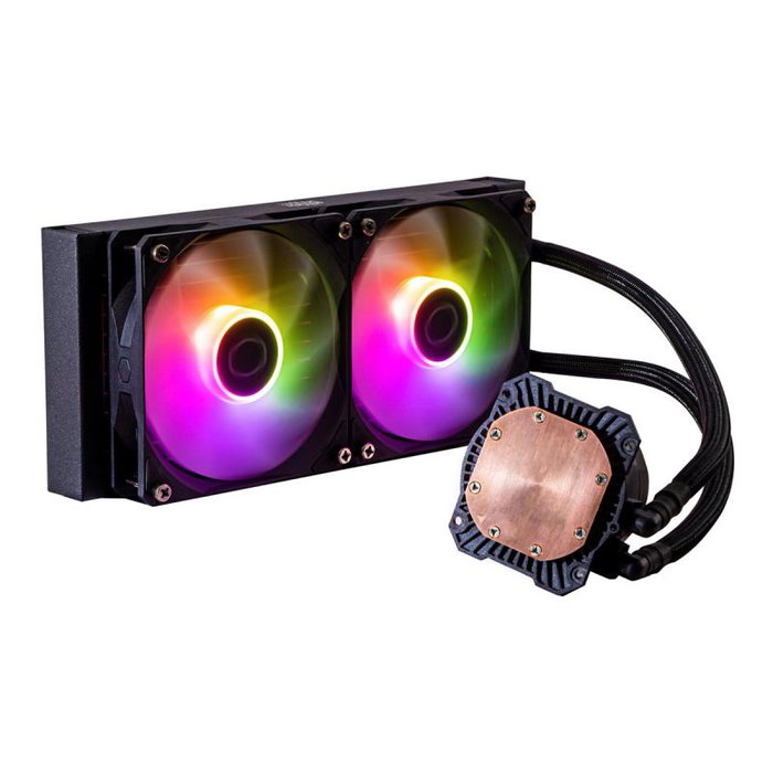 Cooler Master MasterLiquid Lite 240 ARGB - Refrigeración Líquida para CPU, 240mm, Negro, Modelo MLW-D24M-A18PZ-R1
