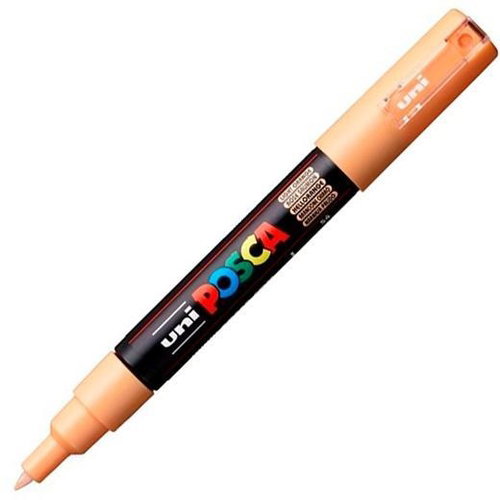 Posca Set de 6 Marcadores de Pintura Extra Finos 0,7 mm Naranja Claro PC-1M