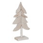 Figura Árbol Blanco Madera Paulonia 29 X 12 X 62 cm (Set de 2)