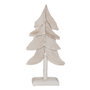 Ixia Figura Árbol Blanco Madera Paulonia 29 x 12 x 62 cm (Pack de 2)