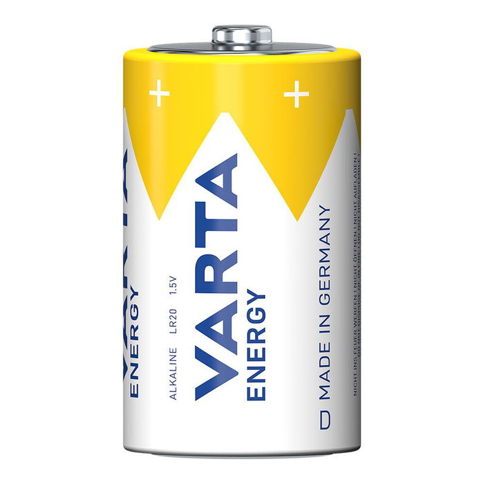 Varta Pila Alcalina LR-20 / D 1.5V Blister 2 Unidades Ø34,2 x 61,5 mm