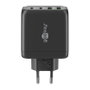 Goobay USB-C Multiport Cargador de red 68W GaN negro