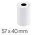 Exacompta Rollo de Papel Térmico 57x40 mm 55 g/m² Sin BPA