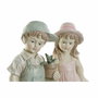 DKD Home Decor Figura Resina Niño Surtido Azul y Rosa 18x15x41 cm