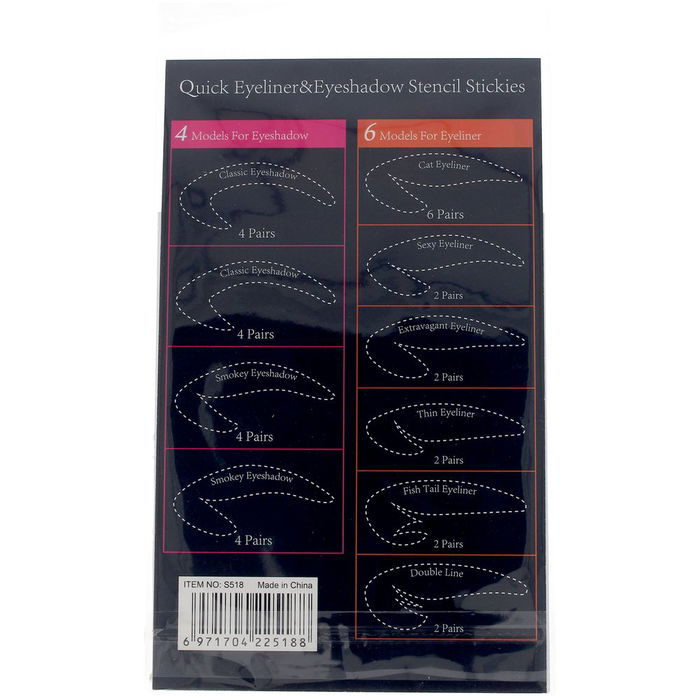 MOMO PLANTILLAS MAKE-UP contorno y sombras de ojos 64 unidades, Accesorios de maquillaje para mujer