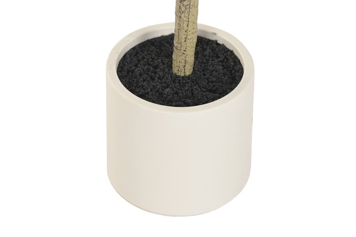 DKD Home Decor Arbol Artificial de Eucalipto en Maceta, Verde y Blanco, 50 x 178 x 50 cm, 2 Unidades, Poliéster y Cemento