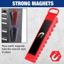 Workpro Soporte magnético para llaves, forma de tira con 12 posiciones para llaves combinadas, fijas o de estrella (6-24 mm), 280 x 56 x这群45 mm