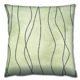 Aberto Design Cojín A14450 de Algodón y Poliéster 43x43 cm, Lujoso y Elegante para el Hogar, Relleno de Silicona