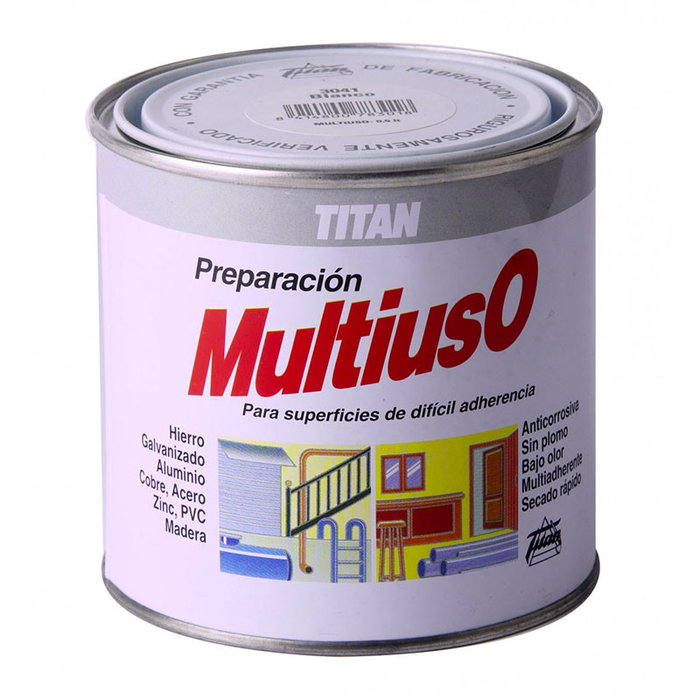 Titan Imprimación Multiuso Blanco Mate 750 ml Titan Imprimación Multiuso Blanco Mate 750 ml