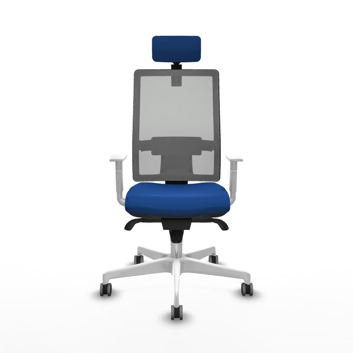 PIQUERAS Y CRESPO Silla de oficina Horna con mecanismo Sincro, Azul y Gris PIQUERAS Y CRESPO Silla de oficina Horna con mecanismo Sincro, Azul y Gris