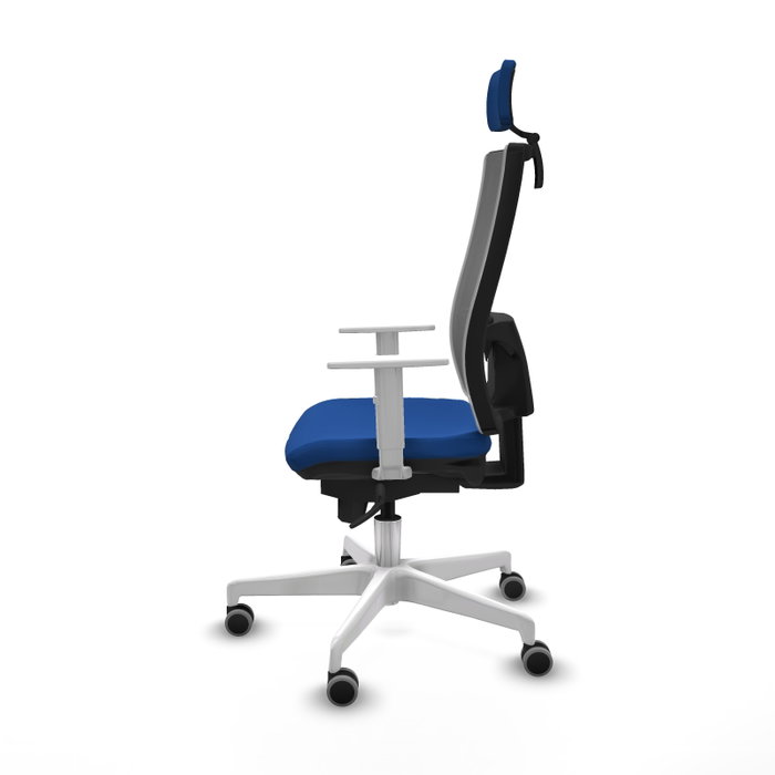 PIQUERAS Y CRESPO Silla de oficina Horna con mecanismo Sincro, Azul y Gris PIQUERAS Y CRESPO Silla de oficina Horna con mecanismo Sincro, Azul y Gris