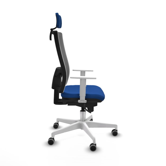 PIQUERAS Y CRESPO Silla de oficina Horna con mecanismo Sincro, Azul y Gris PIQUERAS Y CRESPO Silla de oficina Horna con mecanismo Sincro, Azul y Gris