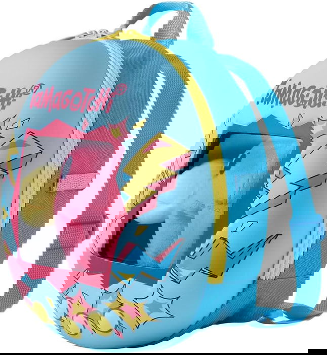 Bandai Mochila Tamagotchi con Peluche Hashizotchi Evolutivo 3 Etapas - Licencia Oficial, Coleccionable, Asas Ajustables