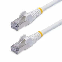 StarTech.com Cable Ethernet Cat8 Snagless S/FTP LSZH 1m Blanco - NLWH-1M-CAT8-PATCH - 40Gbps 2000MHz PoE++ 100W