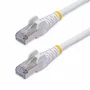 StarTech.com Cable Ethernet Cat8 Snagless S/FTP LSZH 1m Blanco - NLWH-1M-CAT8-PATCH - 40Gbps 2000MHz PoE++ 100W