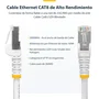 StarTech.com Cable Ethernet Cat8 Snagless S/FTP LSZH 1m Blanco - NLWH-1M-CAT8-PATCH - 40Gbps 2000MHz PoE++ 100W