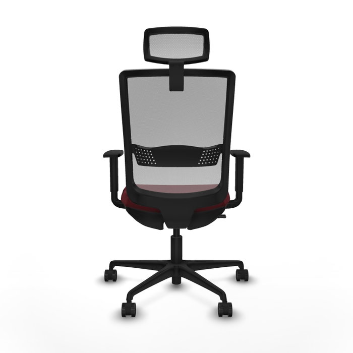PIQUERAS Y CRESPO Silla de oficina Haches Granate y Gris PIQUERAS Y CRESPO Silla de oficina Haches Granate y Gris