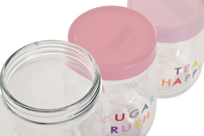 DKD Home Decor Bote Moderno Rosa Lila Set de 3 Piezas Cristal PP 11 x 20.3 x 11 cm DKD Home Decor Bote Moderno Rosa Lila Set de 3 Piezas Cristal PP 11 x 20.3 x 11 cm