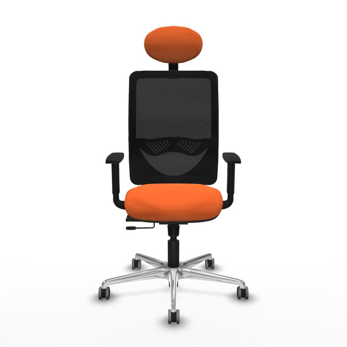 PIQUERAS Y CRESPO Silla de oficina Zulema Naranja y Negro PIQUERAS Y CRESPO Silla de oficina Zulema Naranja y Negro