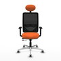 PIQUERAS Y CRESPO Silla de oficina Zulema Naranja y Negro