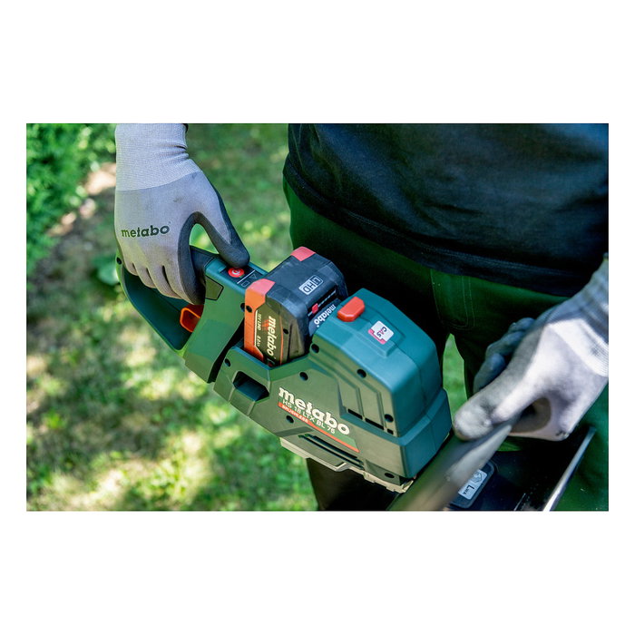 Metabo HS 18 LTX BL 65 Tijera de podar a batería de 18 V, hoja sencilla de 6.5 cm, corte hasta 2.1 cm, 3400 spm, 4.2 kg