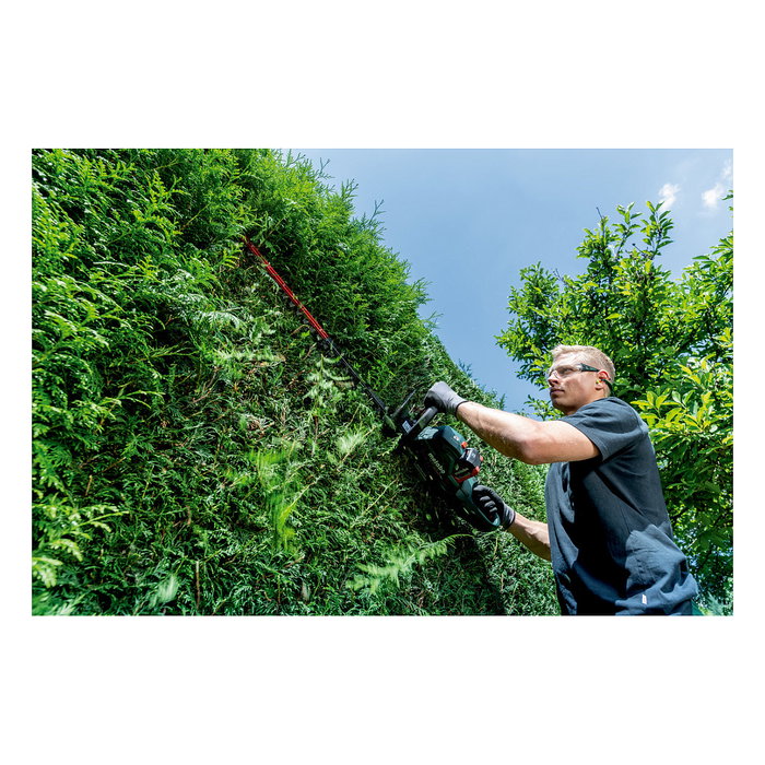 Metabo HS 18 LTX BL 65 Tijera de podar a batería de 18 V, hoja sencilla de 6.5 cm, corte hasta 2.1 cm, 3400 spm, 4.2 kg