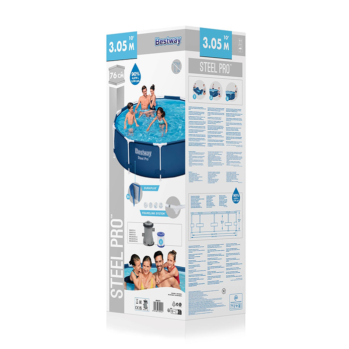 Bestway Piscina Rigida Adulto con Depurador 305x76 cm Jardin 56679