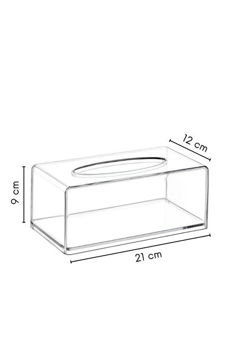 Hermia Soporte de Servilletas de Plástico Transparente 21x12x9 cm, Práctico y Elegante para Mesa de Comedor Hermia Soporte de Servilletas de Plástico Transparente 21x12x9 cm, Práctico y Elegante para Mesa de Comedor