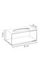 Hermia Soporte de Servilletas de Plástico Transparente 21x12x9 cm, Práctico y Elegante para Mesa de Comedor