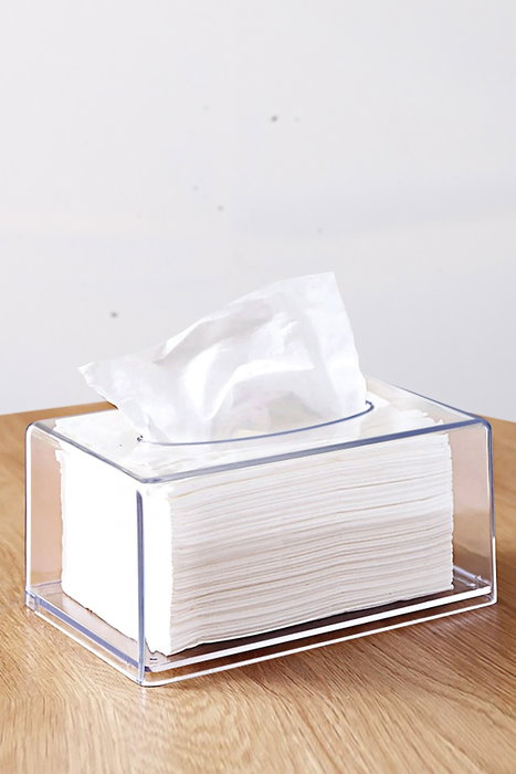 Hermia Soporte de Servilletas de Plástico Transparente 21x12x9 cm, Práctico y Elegante para Mesa de Comedor Hermia Soporte de Servilletas de Plástico Transparente 21x12x9 cm, Práctico y Elegante para Mesa de Comedor