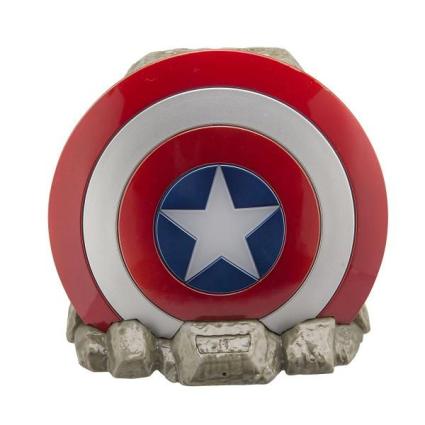 Ekids Altavoz Bluetooth Marvel Capitán América con Efectos de Luz, Música sin Cables