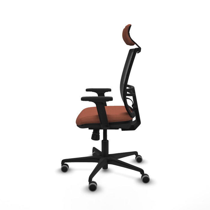 PIQUERAS Y CRESPO Silla de oficina Yunquera con mecanismo Sincro, Marrón y Negro PIQUERAS Y CRESPO Silla de oficina Yunquera con mecanismo Sincro, Marrón y Negro