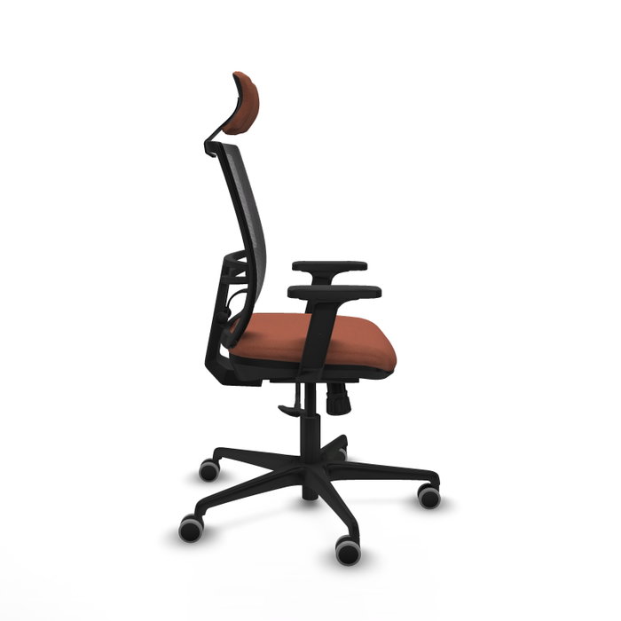 PIQUERAS Y CRESPO Silla de oficina Yunquera con mecanismo Sincro, Marrón y Negro PIQUERAS Y CRESPO Silla de oficina Yunquera con mecanismo Sincro, Marrón y Negro