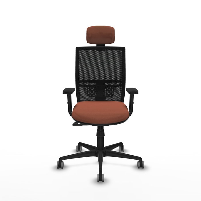 PIQUERAS Y CRESPO Silla de oficina Yunquera con mecanismo Sincro, Marrón y Negro PIQUERAS Y CRESPO Silla de oficina Yunquera con mecanismo Sincro, Marrón y Negro