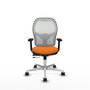 PIQUERAS Y CRESPO Silla de oficina Jorquera Naranja y Blanco