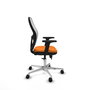 PIQUERAS Y CRESPO Silla de oficina Jorquera Naranja y Blanco