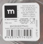 La Mediterranea Tarro de Vidrio Cuadrado con Tapa de Madera Lignes 0.75L (Pack de 24) SKU: B14JFA3SGC
