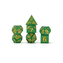 Dragon Storm Sharp Edge Silicone Pack de Dados Green Dragon Scales (7)