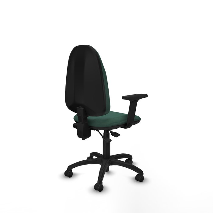 PIQUERAS Y CRESPO Silla de oficina Algarra Verde botella con Brazos 2D PIQUERAS Y CRESPO Silla de oficina Algarra Verde botella con Brazos 2D