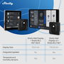 Panel de control Shelly WALL DISPLAY X2(BL)+BLUHT(BLK)