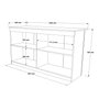 Hanah Home Mesa de Cocina OR1-S Roble Melamina 160x90x60 cm