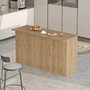 Hanah Home Mesa de Cocina OR1-S Roble Melamina 160x90x60 cm