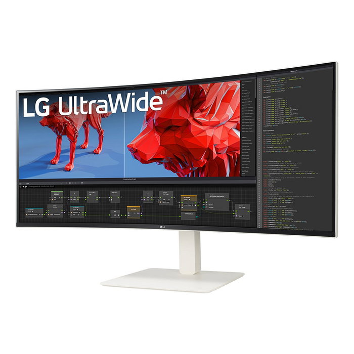 LG 38BR85QC-W Monitor 38" UltraWide Quad HD+ 3840x1600 Nano IPS 1ms 144Hz con USB-C y KVM Blanco