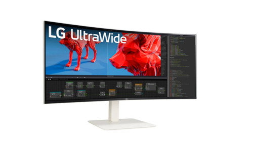 LG 38BR85QC-W Monitor Ultrawide QHD+ de 38 Pulgadas, Curvo, 1ms, Blanco