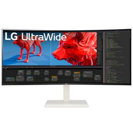 LG 38BR85QC-W Monitor Ultrawide QHD+ de 38 Pulgadas, Curvo, 1ms, Blanco