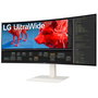 LG 38BR85QC-W Monitor Ultrawide QHD+ de 38 Pulgadas, Curvo, 1ms, Blanco
