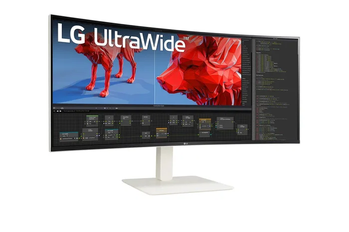 LG 38BR85QC-W Monitor Curvo UltraWide 38 Pulgadas Blanco