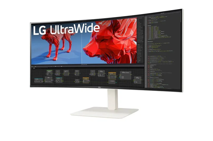 LG 38BR85QC-W Monitor Curvo UltraWide 38 Pulgadas Blanco