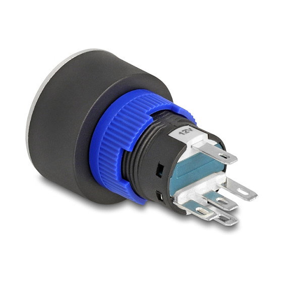 DeLOCK 22048 Interruptor Pulsador 22mm Plástico LED Verde para Montaje en Panel IP60